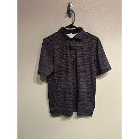 Lululemon Propel Polo Mens Size Medium Gray Performance Shirt - Picture 1 of 6